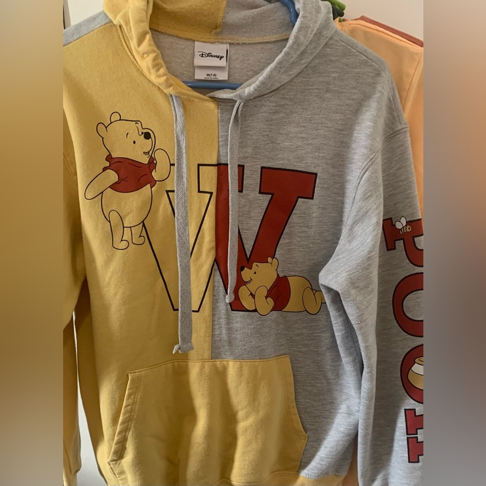 Disney Yellow and Gray Hoodie - Picture 2 of 7